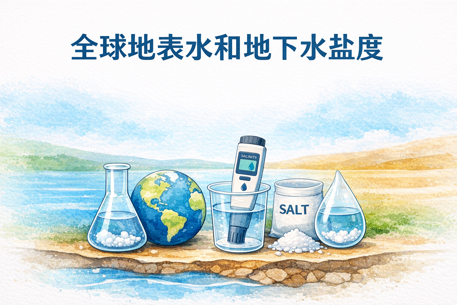 1980-2019年全球地表水和地下水盐度数据集